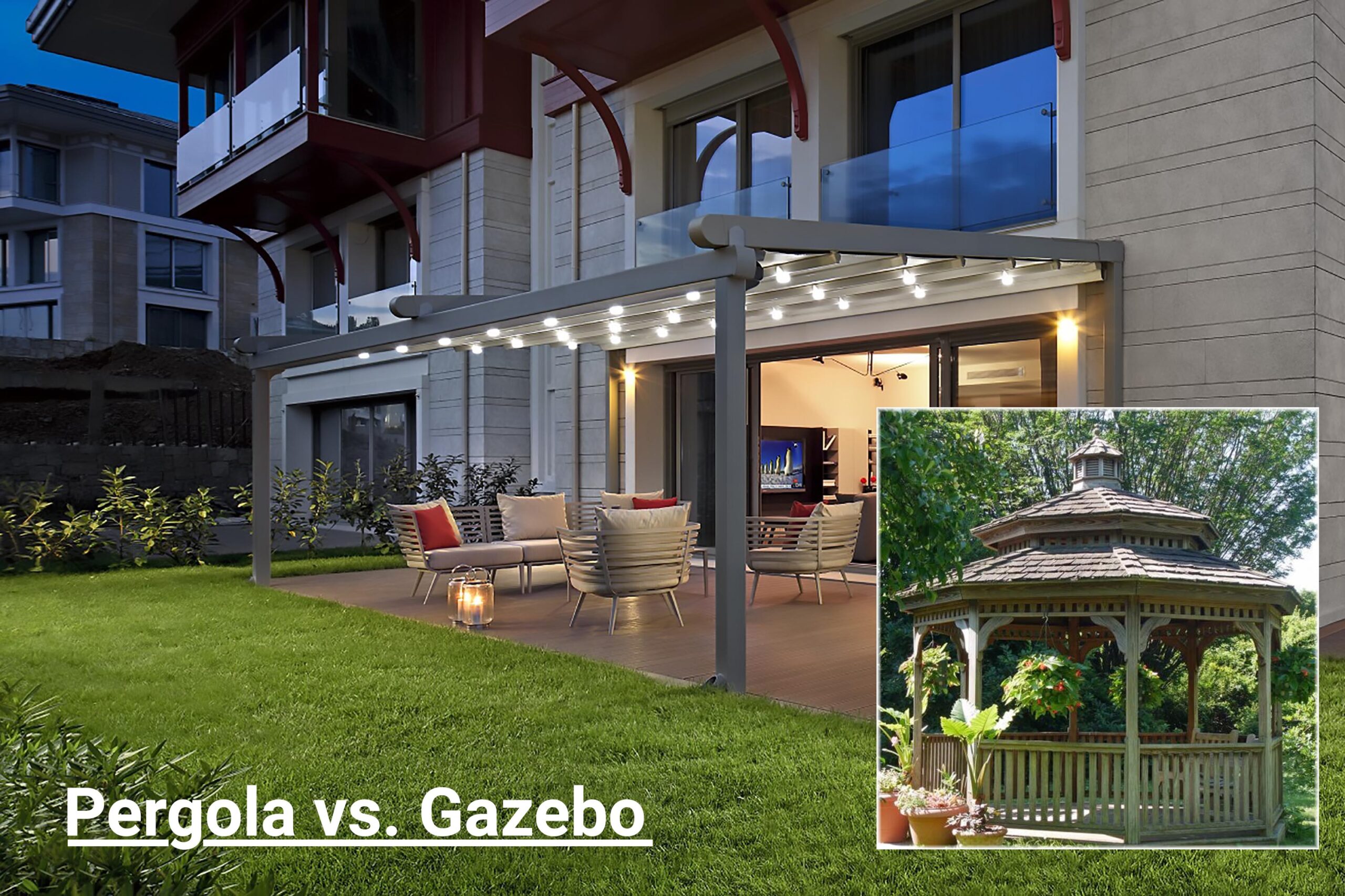 Pergolas vs. Gazebos